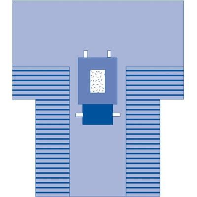 Medline Laparotomy T-Sheet Drape with Incise Film, Sterile, 14/CS (DYNJP3002)