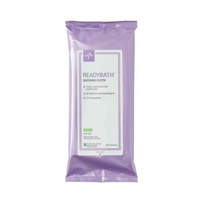 Medline ReadyBath Total Body Cleansing Standard Weight Washcloth, Scented, 8/Pack, 30/CS (MSC095304)