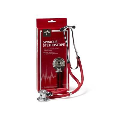 Medline Sprague Rappaport Stethoscope, Red, 1 EA (MDS926306)