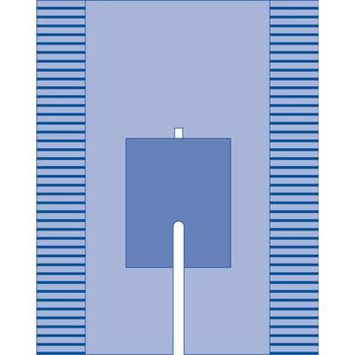 Medline Sterile Split Surgical Drape with Adhesive, 77" x 108", 1 EA (DYNJP2498H)