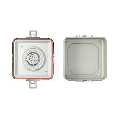 Medline Steriset Sterilization Container with Flat Bottom and Aluminum Lid, Half-Size, Gray Handle, 12" x 10.75" x 4.5", 1 EA (WAG1V11ASA)