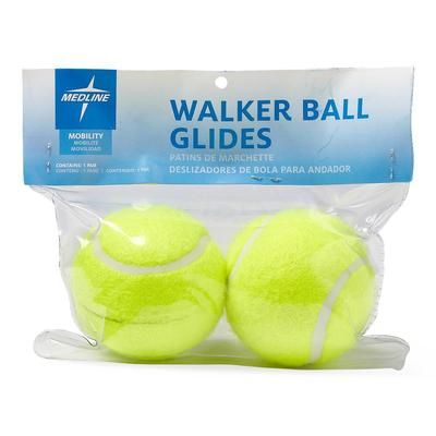 Medline Walker Tennis Ball Glides, 6 Pairs/Case (12 Total), 6/CS (MDSWBALL)