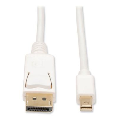 Tripp Lite Mini DisplayPort to DisplayPort 4K Adapter, 10 ft, White (TRPP583010)