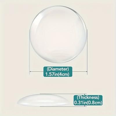 TEMU 6-pack Clear Silicone Door - Self-adhesive Wall Protectors, Door Stoppers For