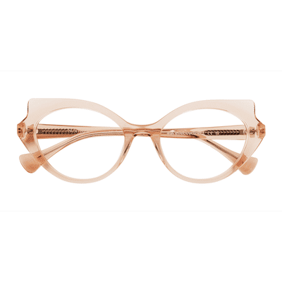 Female s horn Coral Acetate Prescription eyeglasses - Eyebuydirect s Painted Lady