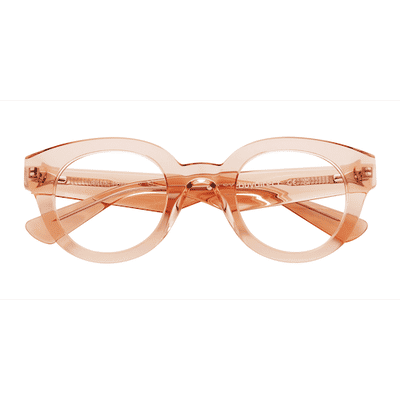 Unisex s horn Coral Acetate Prescription eyeglasses - Eyebuydirect s Gillis
