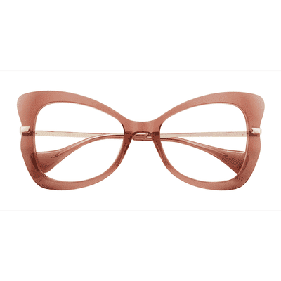 Female s horn Coral Acetate,Metal Prescription eyeglasses - Eyebuydirect s Swallowtail