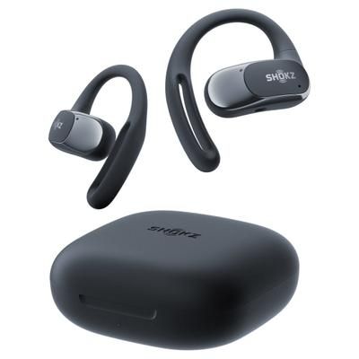 Shokz Openfit Air True Wireless Bluetooth Open-Ear Earbuds With Charging Case, Black
