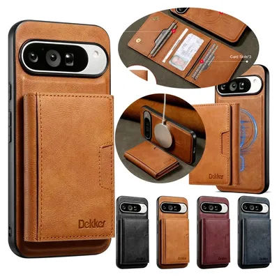 Magnetic Wallet Case For Google Pixel 8 8A 8Pro Pro 9 9Pro 9ProXL Pro XL Pixel8 2 in 1 Detachable Card Slot Leather Phone Cover