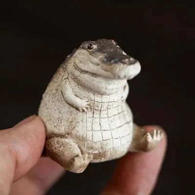 Figurine alligator en PVC solide pour enfants, modèle d'animaux potelés, figurines d'Auckland, jouet d'ornement, cadeau de simulation, haute qualité