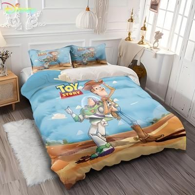 TEMU Valentine's Day Themed Duvet Cover Bedding Set, Featuring 3pcs: 1 Duvet Cover And 90 Pillowcases, Suitable For Bedrooms In Single, Double, And Sizes.