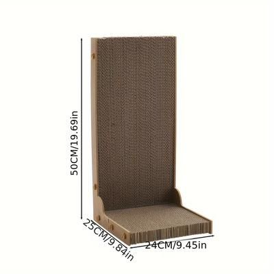 TEMU Pet Wall Scratcher Cats L-shaped Cat Scratching Post Board