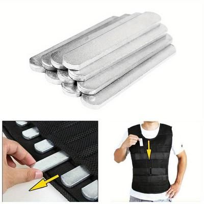 TEMU 12pcs Steel Plates Weighted Vest Workout Jacket For Gym Running Training