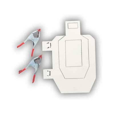 Infinite Defense Half-Size Infinity Target Silhouette White USPSAHS