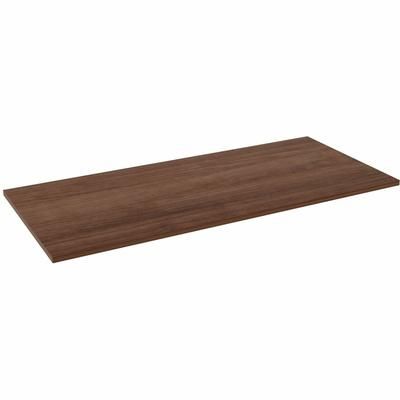 Lorell Multipurpose Tabletop, 30" x 66" x 1", Band Edge, Walnut (LLR62682)