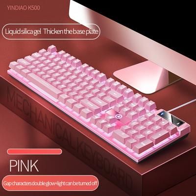 TEMU Yindiao Computer Keyboard Wired Usb Gaming Office Luminous Desktop Laptop Universal Equipment