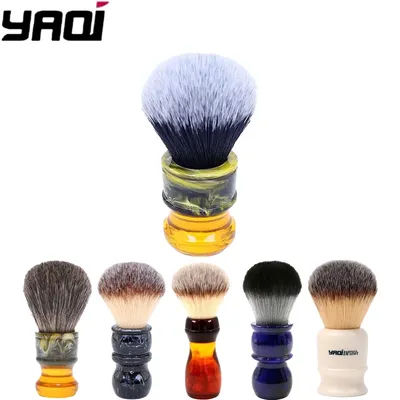 Yaqi Men's Synthetic Fibre Soft Hair Shaving Brush Handmade Wet Shave Brushes for Smooth Facial Grooming