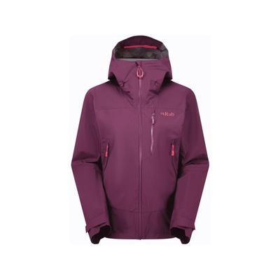 Rab Downpour Mountain Jacket - Women's Mulberry 12/Medium QWI-12-MUL-12
