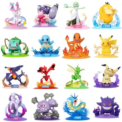 FUNISM Genuine Pokemon Action Figures Pikachu Mewtwo Figurine Gardevoir Sylveon Anime Collect Model Pocket Monster Toy Gift