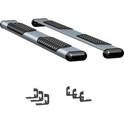 Luverne Running Boards Aluminum Powdercoated Silver O-Mega II 6 in. Series, 583078-571443