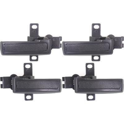Replacement Interior Door Handle Gray, Front & Rear, Driver Passenger Side, 1-year unlimited-mileage warranty SET-REPHD462383-4