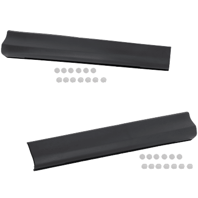 Replacement Door Molding & Beltlines Textured Black, Front, Driver Passenger Side, 1-year unlimited-mileage warranty SET-RM46170003