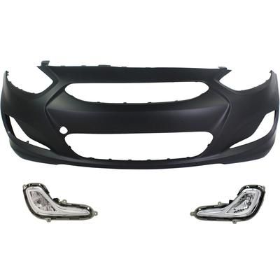 Replacement Bumper Cover Primed, Front, 1-year unlimited-mileage warranty KIT-BCFL-0077