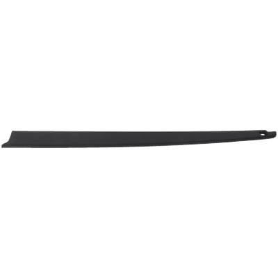 Replacement Bed Rail Cap Plastic Black Non-wrap, Driver Side, 1-year unlimited-mileage warranty RD35030004