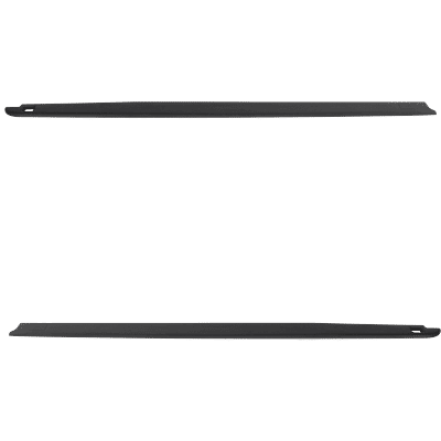 Replacement Bed Rail Cap Plastic Black Non-wrap, Driver & Passenger Side, 1-year unlimited-mileage warranty SET-RD35030001