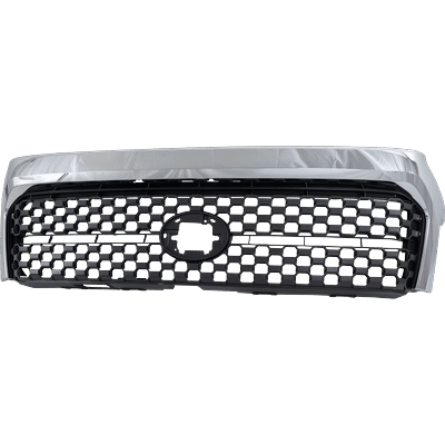 Replacement Grille Assembly Plastic Painted Gray Grille, 1-year unlimited-mileage warranty RT07010052