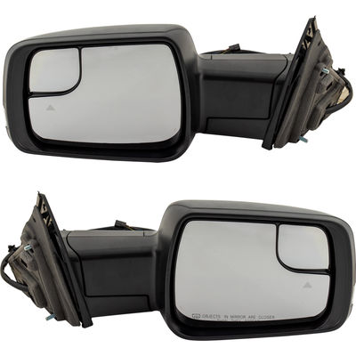 Kool Vue Mirror Textured Black, Driver & Passenger Side, 1-year limited warranty SET-DG159ER-S