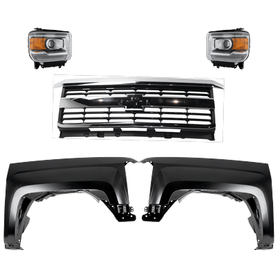 Replacement Grille Assembly Plastic Gray Grille, 1-year unlimited-mileage warranty KIT-022123-102
