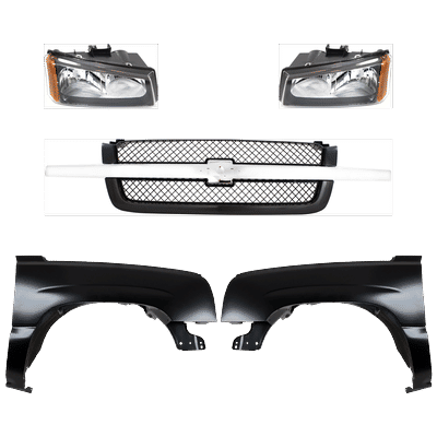 Replacement Fender Steel Primed, Front, Driver & Passenger Side, 1-year unlimited-mileage warranty KIT-022123-136