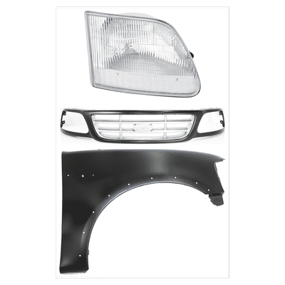 Replacement Grille Assembly Plastic Paintable Grille, 1-year unlimited-mileage warranty KIT-022423-92301