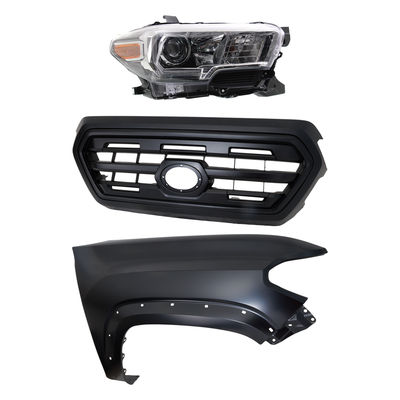 Replacement Grille Assembly Plastic Painted Black Grille, 1-year unlimited-mileage warranty KIT-031323-27701