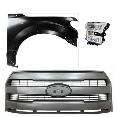 Replacement Fender Aluminum Primed, Front, Passenger Side, 1-year unlimited-mileage warranty KIT-022423-23601