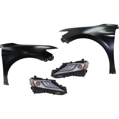 Replacement Fender Steel Primed, Front, Driver & Passenger Side, 1-year unlimited-mileage warranty KIT-031323-13803