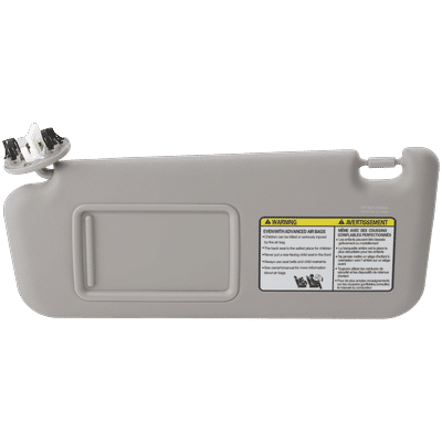 Replacement Sun Visor Gray, Driver Side, 1-year unlimited-mileage warranty RT42170004