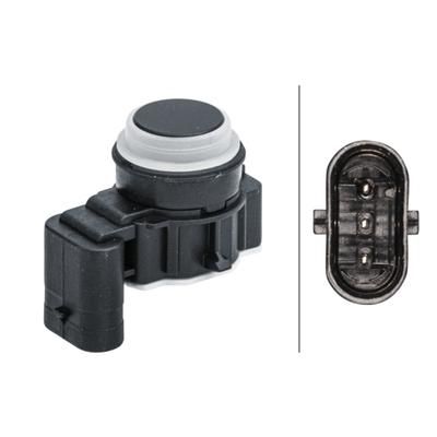 Hella Parking Assist Sensor, Front, Outer, 1-year limited warranty 358141361