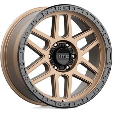 KMC Wheel Aluminum Matte Bronze, Lifetime Limited Warranty on Structure; 1 Year Finish KM54429068600