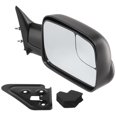 JC Whitney Mirror Textured Black, Passenger Side, 1-year limited warranty JDG49R