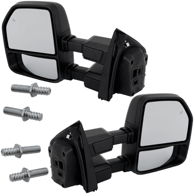 JC Whitney Mirror Textured Black, Driver & Passenger Side, 1-year limited warranty SET-JFD435ER-S