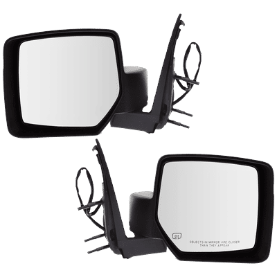 JC Whitney Mirror Textured Black, Driver & Passenger Side, 1-year limited warranty SET-JJP37ER-2