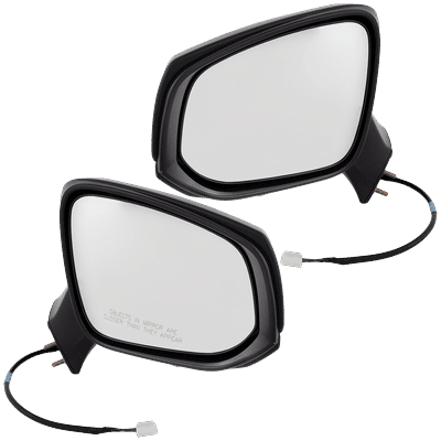 JC Whitney Mirror Textured Black, Driver & Passenger Side, 1-year limited warranty SET-JTY252ER