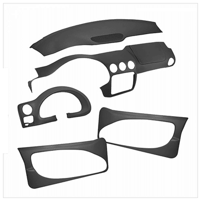 Coverlay Instrument Panel Cover ABS Plastic Dark Gray, Lifetime limited warranty KIT-061224-DC237