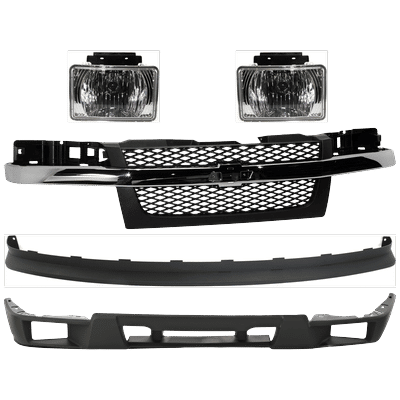 Replacement Grille Assembly Plastic Textured Gray Grille, 1-year unlimited-mileage warranty KIT-082224-C580