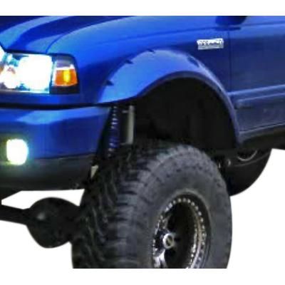 Bushwacker Fender Flares Plastic Black Cut-Out Series, Front, Driver & Passenger Side, Lifetime limited warranty 21027-11
