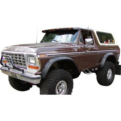 Bushwacker Fender Flares Plastic Black Cut-Out Series, Rear, Driver & Passenger Side, Lifetime limited warranty 20014-11