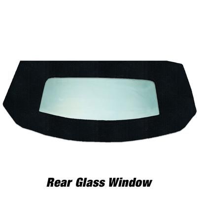 Kee Auto Top Convertible Rear Window Cloth Black, HG0243CTN14SF