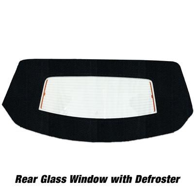 Kee Auto Top Convertible Rear Window Cloth Black, HG0455DF15TFDO